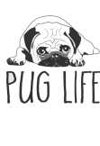 maglietta pug life