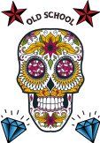 maglietta mexican skull