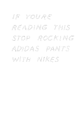 maglietta Nike and adidas