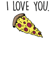 maglietta i love you pizza