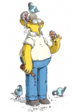 maglietta homer