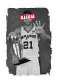 maglietta ILLEGAL - TIM DUNCAN