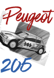 maglietta Peugeot 205 