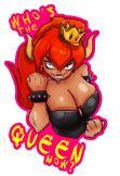 maglietta Chi è la regina ora? BOWSETTE! RED HAIR v.