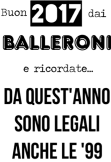maglietta Buon 2017 dai Balleroni