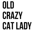 maglietta OLD CRAZY CAT LADY