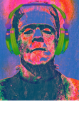 maglietta Frankenstein enjoy music