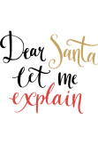 maglietta Dear Santa Claus