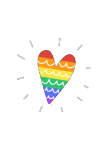 maglietta Rainbow Heart