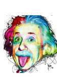 maglietta Einstein colorato