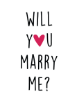 maglietta Will you marry me?
