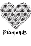 maglietta Diamonds heart