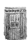 maglietta windows xp, illustrazione di M.L.L.