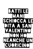 maglietta single san valentino 