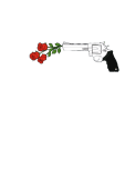 maglietta flowers gun