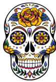 maglietta #diadelosmuertos#Teschiomessicano#Skull