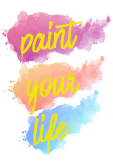 maglietta paint your life