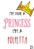 maglietta i'm not a princess