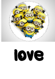 maglietta love minion