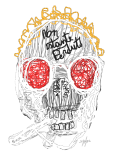 maglietta Skull Sketch