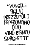 maglietta Le ricette della Felicità - Spaghetto alle Vongole