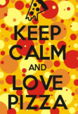 maglietta Keep Calm And Love Pizza