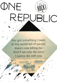 maglietta one republic 