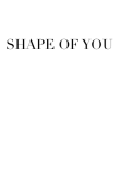 maglietta Shape Of You Ed Sheeran Tshirt 