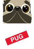 maglietta Pug life