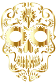 maglietta goldenskull