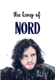 maglietta Jon Snow 'the king of nord'