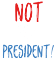 maglietta Not My President Female