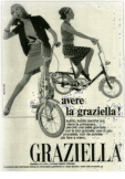 maglietta La bicicletta pieghevole Graziella nasce nel 1964 dal progetto creativo di Rinaldo Donzelli. Il profumo di libertà e l'aria ...