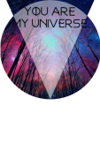 maglietta 'You are my universe'