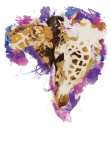 maglietta Giraffe love