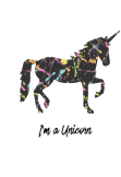 maglietta Colorful Unicorn 