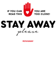 maglietta STAY AWAY SERIES