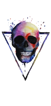 cover watercolor skull