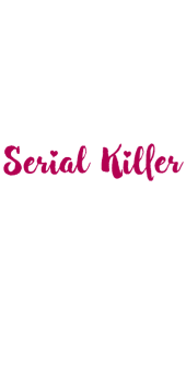 cover inner serial killer (versione scritte bianche/ fucsia)