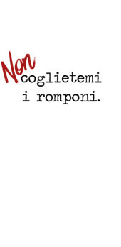 cover NON coglietemi i romponi