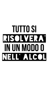 cover tutto si risolverà in un modo o nell’alcol 