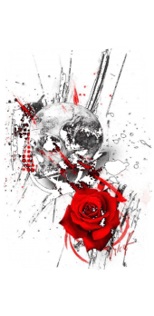 cover artistic skull and rose