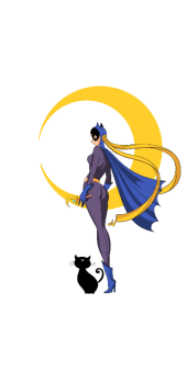 cover Crossover Sailor Moon Bat Girl