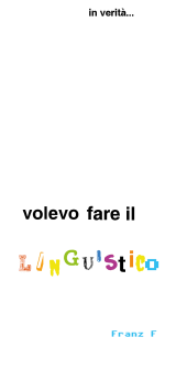 cover Volevo fare il linguistico