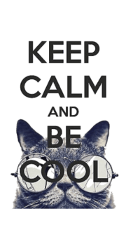 cover keep calm and be cool t-shirt