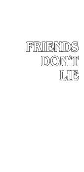 cover friends don’t lie