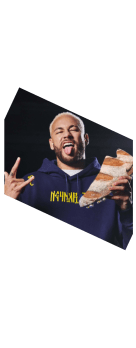 cover Neymar con scarpino della Nike fatto di pane 