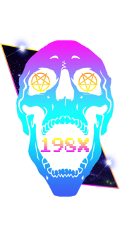 cover Synthwave skull