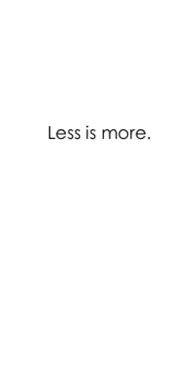 cover less is more