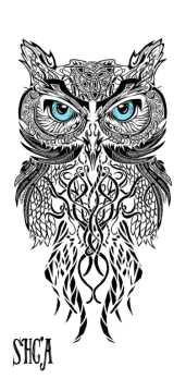 cover Geometric Owl Cover by SHCA